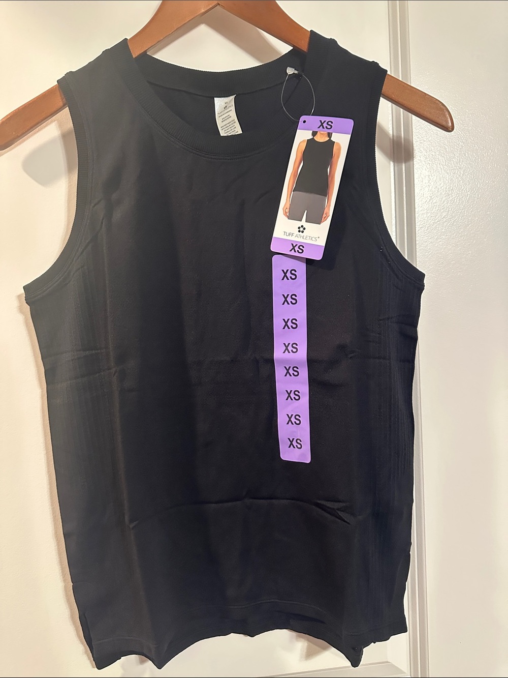 Tuff Athletics Black Ribbed Tank Top